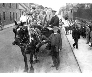Laurencekirk Sunday School outing vintage photo