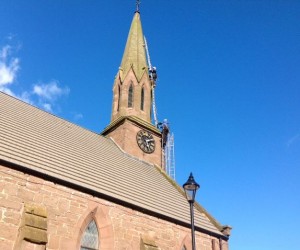 Laurencekirk Masonic hall steeplejacks Laurencekirk Masonic hall steeplejacks