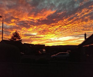 Sunset over Laurencekirk sunset over Laurencekirk